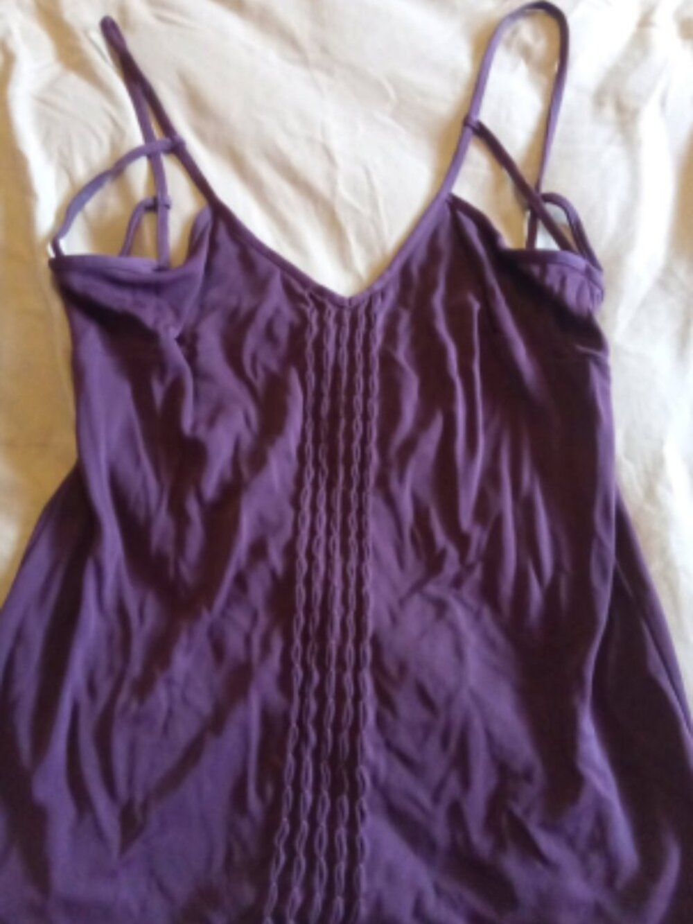 Vintage VERSUS Versace Strappy Cami Tank SZ Med Color-Brown/Wine